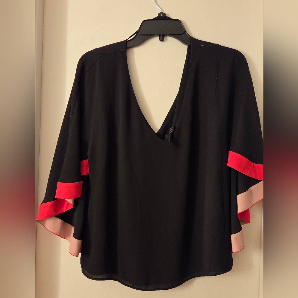 BCBGMaxAzria Black Blouse Sz S